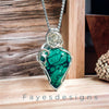 Fayes jewelry designs Jewelry Malachite stone pendant 925 silver