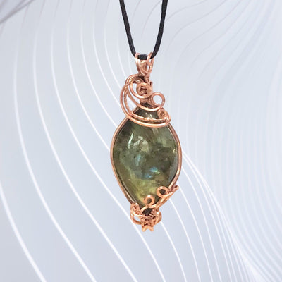 Fayes jewelry designs Labradorite pendant Labradorite stone copper setting