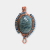 Fayes jewelry designs Necklace pendant Copper wire bold blue flash labradorite natural stone necklace pendant