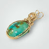 Fayes Jewelry Designs Necklace pendant Gold Turquoise Necklace Pendant Gold Turquoise Necklace Pendant