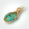 Fayes Jewelry Designs Necklace pendant Gold Turquoise Necklace Pendant Gold Turquoise Necklace Pendant