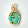 Fayes Jewelry Designs Necklace pendant Gold Turquoise Necklace Pendant Gold Turquoise Necklace Pendant