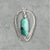 Turquoise Cabochon Silver Necklace Pendant