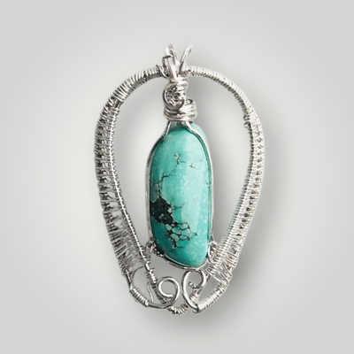 Fayes jewelry designs Necklace pendant Turquoise Cabochon Silver Necklace Pendant Turquoise Cabochon Silver Necklace Pendant