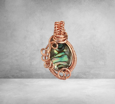 Fayes jewelry designs Pendant Abalone copper necklace pendant