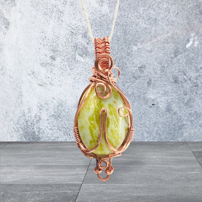 Fayes jewelry designs Pendant Cord Yellow Jasper pendant