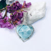 Fayes jewelry designs Pendant Larimar necklace pendant silver set