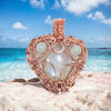 Fayes jewelry designs Pendant Moonstone heart shape pendant copper jewellery