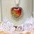 Heart resin 925 silver pendant necklace