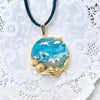 Fayes jewelry designs Resin pendant necklace Sea breeze resin pendant