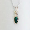 Fayesjewelry Designs Jewellery Petite black Ethiopian opal set in 925 silver necklace