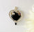 Resin Heart with Silver Beads