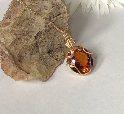 Fayesjewelry Designs Jewellery Citrine gemstone gold pendant