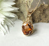 Fayesjewelry Designs Jewellery Citrine gemstone gold pendant