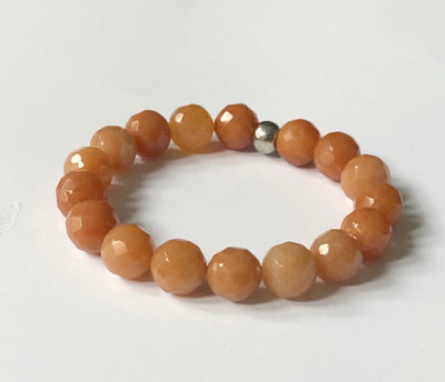 Fayesjewelry Designs Jewellery Orange selenite bracelet