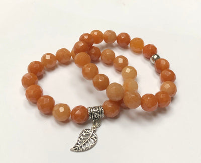 Fayesjewelry Designs Jewellery Orange selenite bracelet