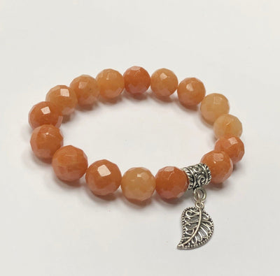 Fayesjewelry Designs Jewellery Orange selenite bracelet