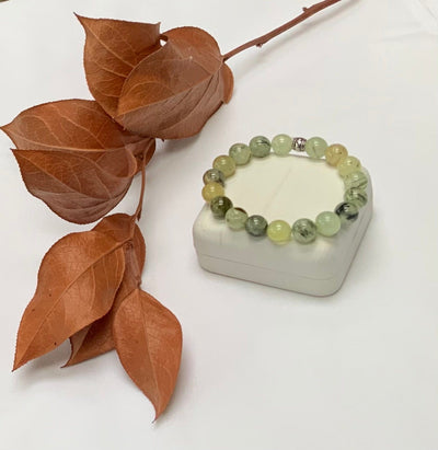 Fayesjewelrydesigns Bracelet Prehnite stretch bracelet