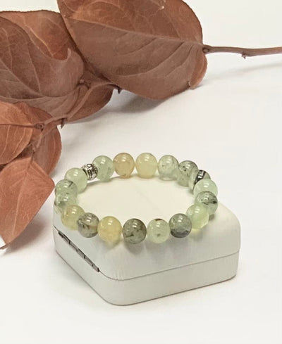 Fayesjewelrydesigns Bracelet Prehnite stretch bracelet